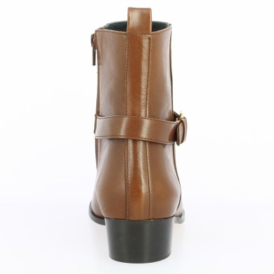 bottine élégante marron femme 42, 43, 44, 45 Shoesissime, vue arrière