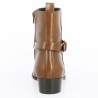 bottine élégante marron femme 42, 43, 44, 45 Shoesissime, vue arrière