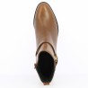 bottine habillée cuir marron femme grande taille Shoesissime, vue dessus