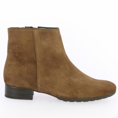 bottines plate gabor velours marron 42, 42.5, 43, 44 Shoesissime, vue coté