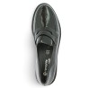 D2Q05-02 Mocassin grande taille Remonte femme vernis noir Shoesissime, vue dessus