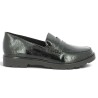 D2Q05-02 Mocassin Remonte vernis noir femme 42, 43, 44, 45 Shoesissime, vue coté