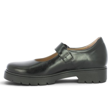 chaussures cuir noir à bride maryjane femme grande pointure Shoesissime, vue intérieure
