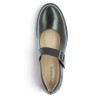 chaussures cuir noir à bride maryjane femme grande taille Shoesissime, vue coté