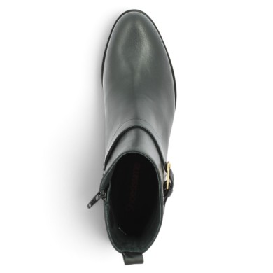 bottine femme 42, 43, 44, 45 noire santiag femme habillée, vue dessus