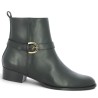 boots noire chic talon santiag grande taille femme, vue profil