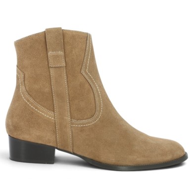 Kimmy - Elegant brown santiag boot - Women's Boots 42, 43, 44, 45 - Shoesissime