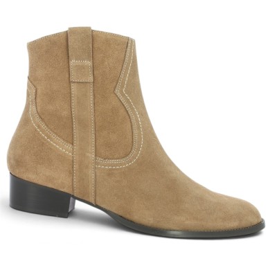Kimmy - Elegant brown santiag boot - Women's Boots 42, 43, 44, 45 - Shoesissime