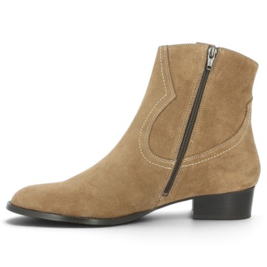 Kimmy - Elegant brown santiag boot - Women's Boots 42, 43, 44, 45 - Shoesissime