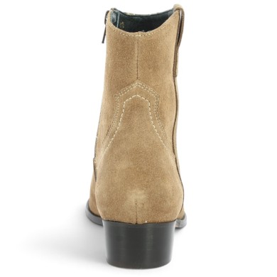 boots santiags marron clair femme grande taille Shoesissime, vue arrière