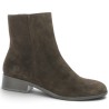 D3U73 Remonte bottines grande taille velours marron 42, 43, 44, 45 Shoesissime, vue profil