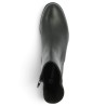 Bottine cuir noir doublée textile chaud femme grande taille Shoesissime, vu dessus