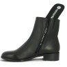 Boots plate cuir noir femme semelle amovible grande taille Shoesissime, vue détails