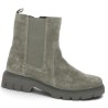 D1W81-45 Boots semelle épaisse gris-taupe femme 42, 43, 44, 45 Shoesissime, vue profil