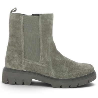 D1W81-45 Chunky boots Remonte grande taille semelle épaisse gris-taupe femme Shoesissime, vue coté