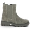 D1W81-45 Chunky boots Remonte grande taille semelle épaisse gris-taupe femme Shoesissime, vue coté