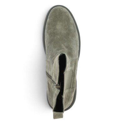 Boots femme velours clair grande pointure femme 42, 43, 44, 45 Shoesissime, vue dessus