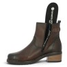 Boots marron petit talon semelle amovible femme grande taille remonte Shoesissime, vue intérieure