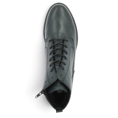 D0F83-14 Bottines à lacets cuir bleu Remonte femme grande pointure Shoesissime, vue dessus