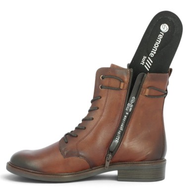 Chris - Bottine à lacets cuir camel D2W80-24 - Bottines Remonte 42, 43, 44, 45 - Shoesissime