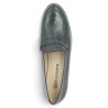 Mocassin femme cuir noir grande pointure Shoesissime, vue dessus
