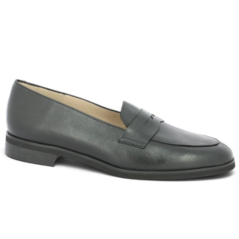 Mocassin Noir Grande Taille Femme