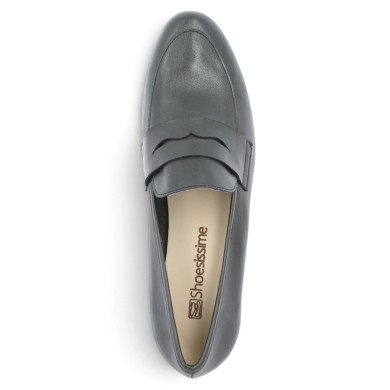 Eloise - Women's Fine Leather Loafers, Sizes 42, 43, 44, 45 - Large-Size Loafers - Shoesissime