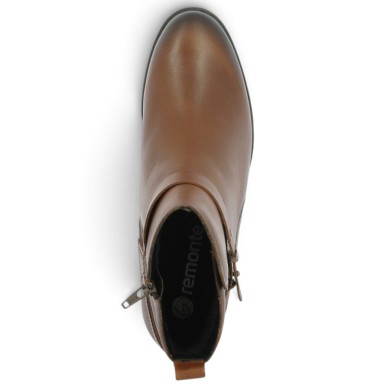 D3U72-22 Boots marron clair Remonte femme grande taille Shoesissime, vue dessus