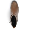 Nicole - D3U72-22 Camel Leather Ankle-Strap Ankle Boots, Comfort Fit - Remonte Women's Ankle Boots, Plus Sizes - Shoesissime