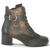 Cassandre - D2A77-25 Brown Fancy Lace-Up Heeled Ankle Boots - Remonte Ankle Boots Sizes 42, 43, 44, 45 - Shoesissime