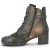 Cassandre - D2A77-25 Brown Fancy Lace-Up Heeled Ankle Boots - Remonte Ankle Boots Sizes 42, 43, 44, 45 - Shoesissime
