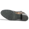 Cassandre - D2A77-25 Bottine à talon et lacets marron fantaisie - Bottines Remonte 42, 43, 44, 45 - Shoesissime