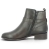 Nicole - Women's Brown Leather Flat Boots D3U72-25 - Ankle Boots, Sizes 42, 43, 44, 45 - Shoesissime