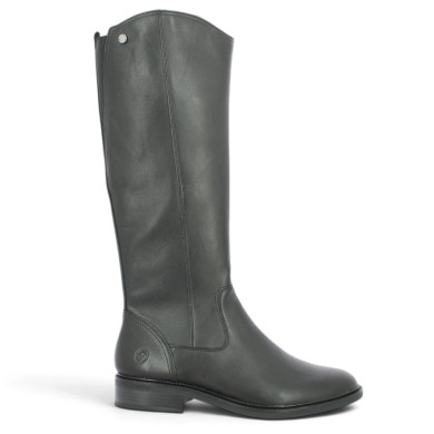 D2W79-00 Botte cuir noir Remonte femme 42, 43, 44, 45 Shoesissime, vue coté