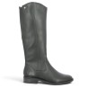 D2W79-00 Botte cuir noir Remonte femme 42, 43, 44, 45 Shoesissime, vue coté