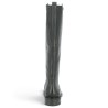 Botte femme cuir noir plate grande pointure Shoesissime, vue arrière