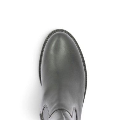 Botte plate cuir noir 42, 43, 44, 45 femme Remonte Shoesissime, vue dessus