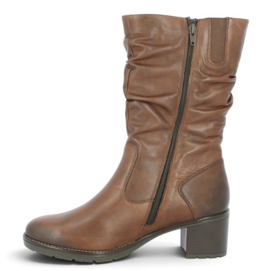 D2A79-22 Remonte mi-botte cuir camel grande pointure femme Shoesissime, vue dessus