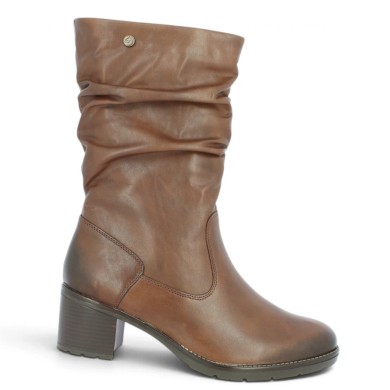 D2A79-22 mi botte cuir camel 42, 43, 44, 45 femme Shoesissime, vue profil