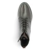 D0F83-25 Bottine plateà lacets Remonte cuir marron foncé femme grande pointure Shoesissime, vue dessus