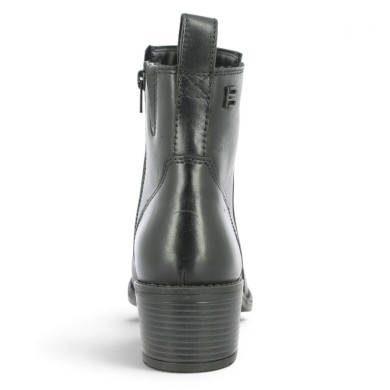 boots petit talon cuir noir femme grande pointure Shoesissime, vue arrière