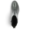 bottine petit talon cuir noir femme grande pointure Shoesissime, vue dessus