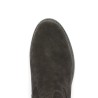 R6581-25 Botte grande taille Remonte plate velours marron foncé femme Shoesissime, vue dessus