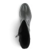 Betanie - D2A79-00 Black High-Top Ankle Boots with Pleated Upper - Ankle Boots, Sizes 42, 43, 44, 45 - Shoesissime