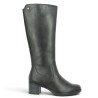 Botte noire petit talon confortable Remonte D2A78-00 42, 43, 44, 45 Shoesissime, vue profil