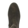 Arielle -  D2A78-25 Botte velours marron à talon grande confort - Botte Remonte 42, 43, 44, 45 - Shoesissime