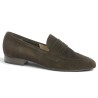 Mocassin velours marron femme 42, 43, 44, 45 Shoesissime, vue profil