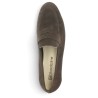 Mocassin grande pointure velours marron femme Shoesissime, vue coté