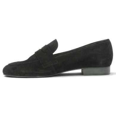 Mocassin noir fin grande taille femme Shoesissime, vue intérieure