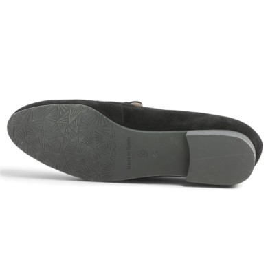 Eloise - Mocassin velours noir 42, 43, 44, 45 - Mocassin femme grande taille - Shoesissime